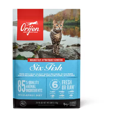 88VIP：Orijen 渴望 六种鱼系列 无谷全价猫粮 564千克 436.05元包邮