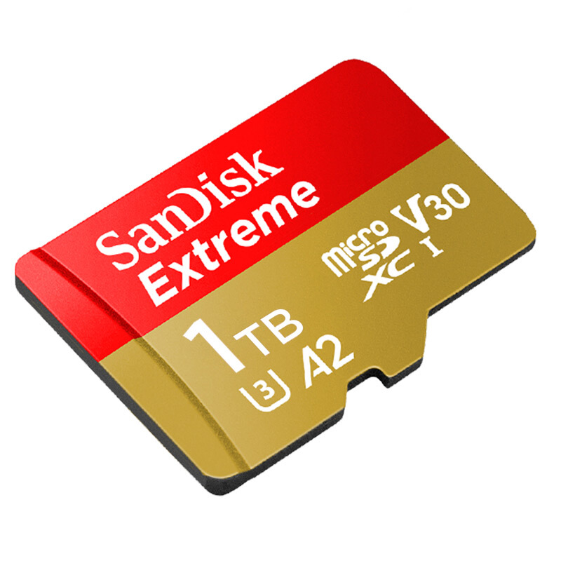 PLUS会员：SanDisk 闪迪 Extreme 至尊极速移动系列 MicroSD存储卡 1TB（U3、V30、A2）