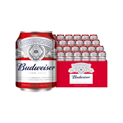 临期，88VIP:Budweiser/百威啤酒255ml*24听 56.05元包邮（需领券）