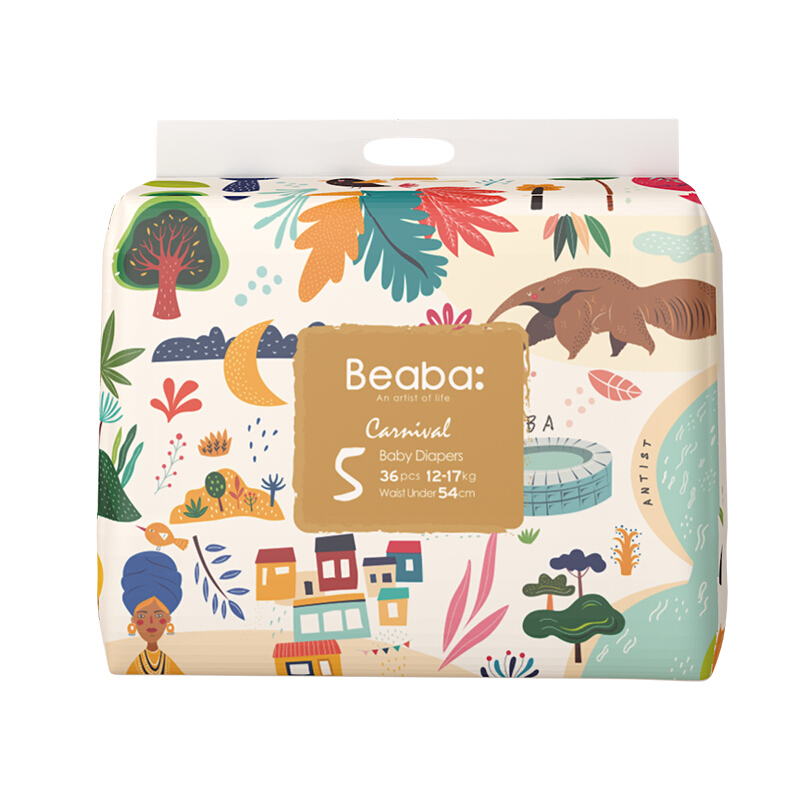 Beaba: 碧芭宝贝 丛林狂想曲系列 纸尿裤 XL36片 47.75元（需买4件，需用券）