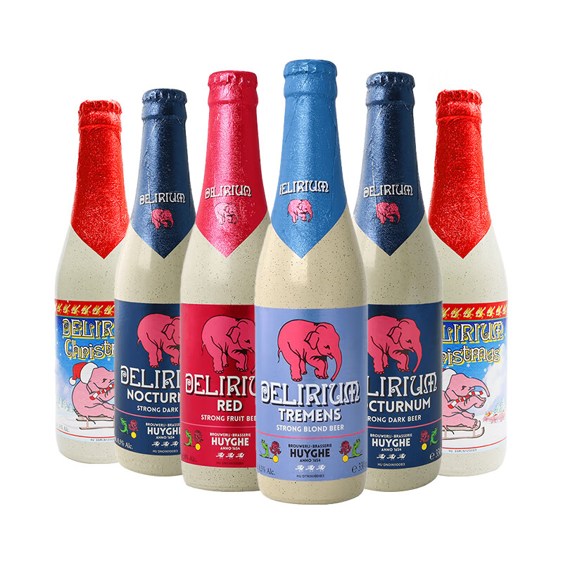 粉象 五种口味组合 比利时啤酒 瓶装 330ml 91.12元 - 线报酷