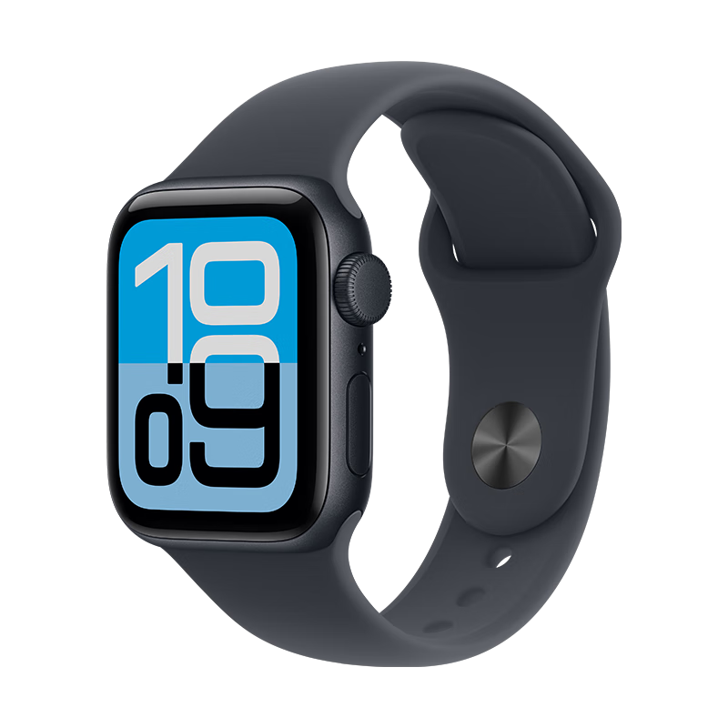 Apple Watch SE 3 智能手表 GPS版 40mm 午夜色铝金属表壳 午夜色运动型表带 S/M 1444