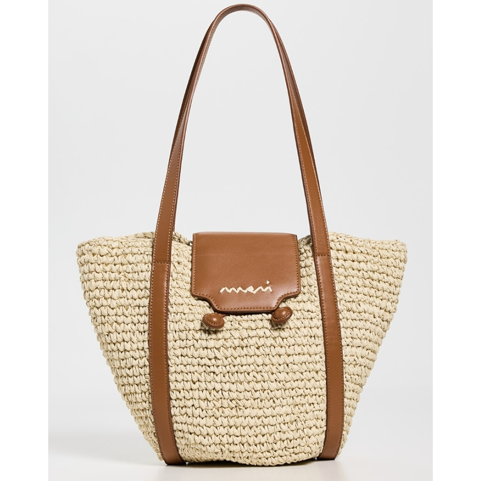 Marni 草编小号托特包 7.5折 $562.5（约4048.88元）