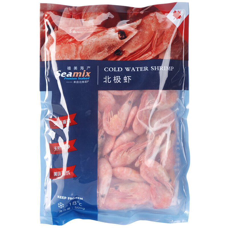 Seamix 禧美海产 鲜京采 北极甜虾1.5kg/盒 69.9元