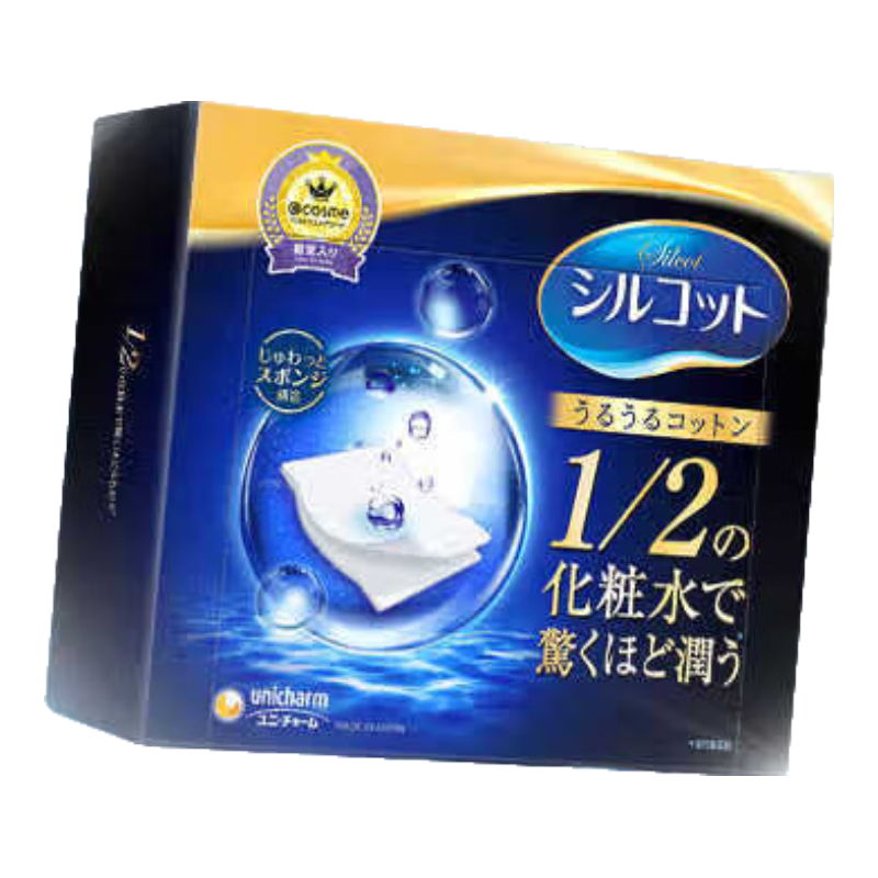 尤妮佳 舒蔻1/2省水化妆棉 40片*8 卸妆棉 75.05元