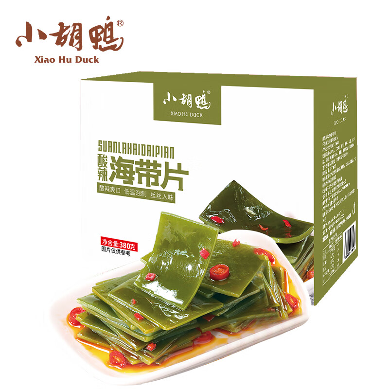 移动端：小胡鸭 酸辣海带片380g 15.5元