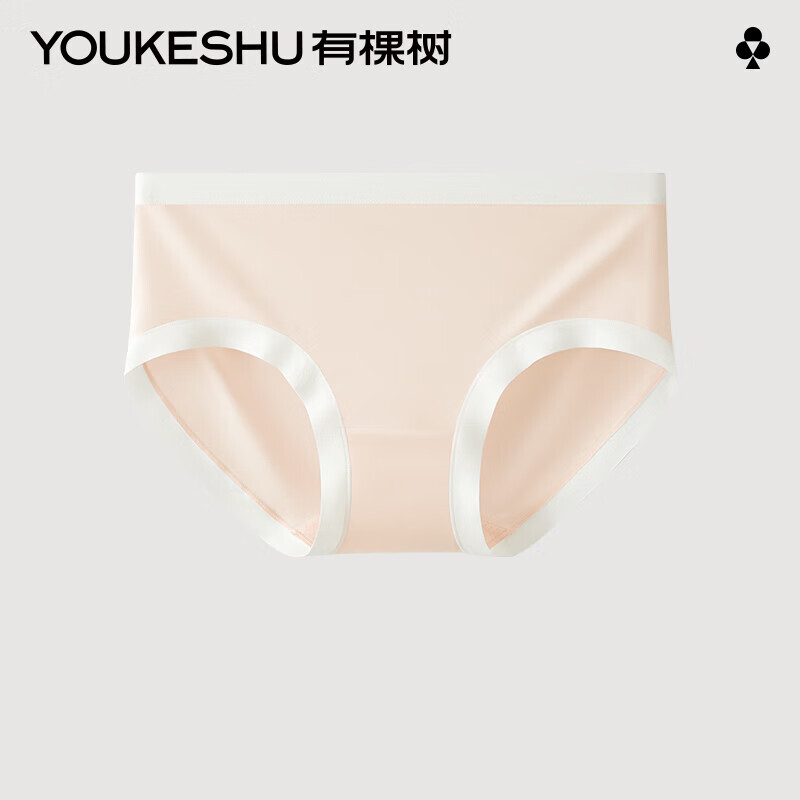 YOUKESHU 有棵树 女士夏季薄款柔滑透气抗菌裆中腰三角裤 1条 9.8元（需买2件