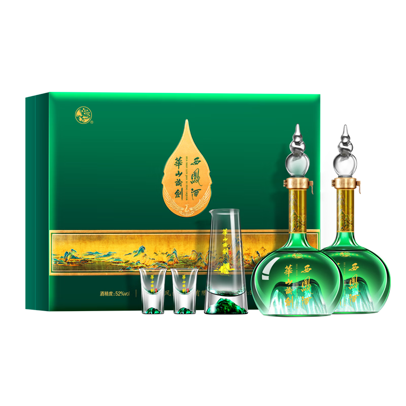 西凤酒 华山论剑 千里江山艺术版 52° 凤香型 500ml×2瓶 496.81元