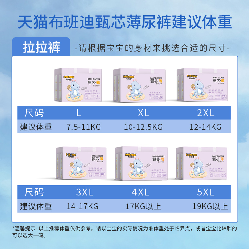 BUBANBI 布班迪 甄芯薄医护级一体全包臀拉拉裤新生婴儿夏季超薄透气男女宝