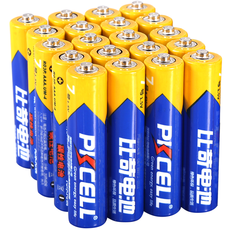 PKCELL 比苛 电池5号20粒+7号20粒 16.9元包邮（叠加砸金蛋10-2到手14.9元）