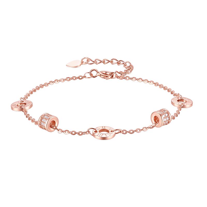 周大生 小蛮腰手链女生轻奢小众精致礼物 124元