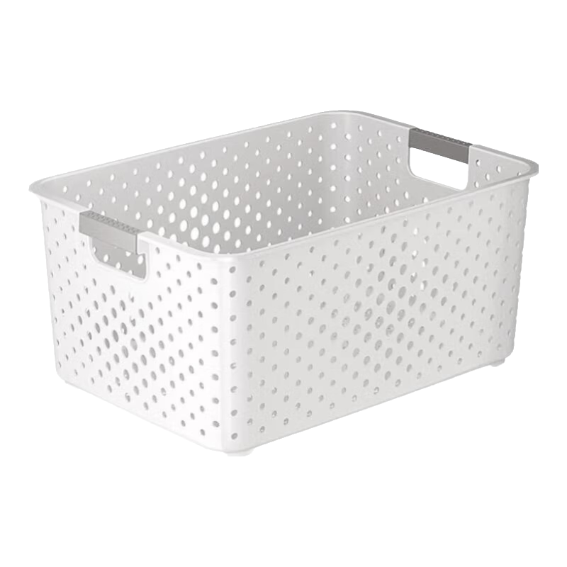 稻草熊 北欧白-杂物收纳筐 大号 3个装 3.41元/个（到手3个，共10.24元）