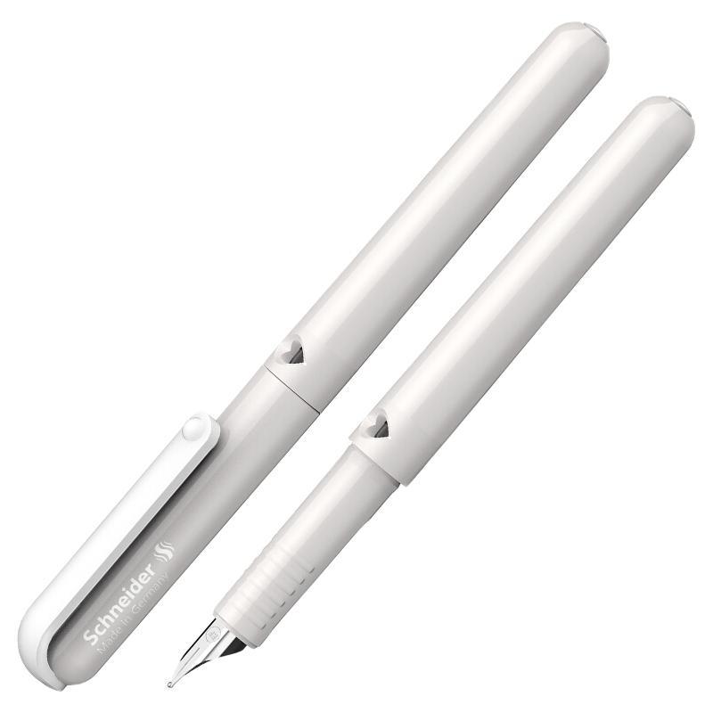 Schneider 施耐德 德国进口学生钢笔 BK410 太空灰 EF尖 单支装带笔盒 墨囊需要