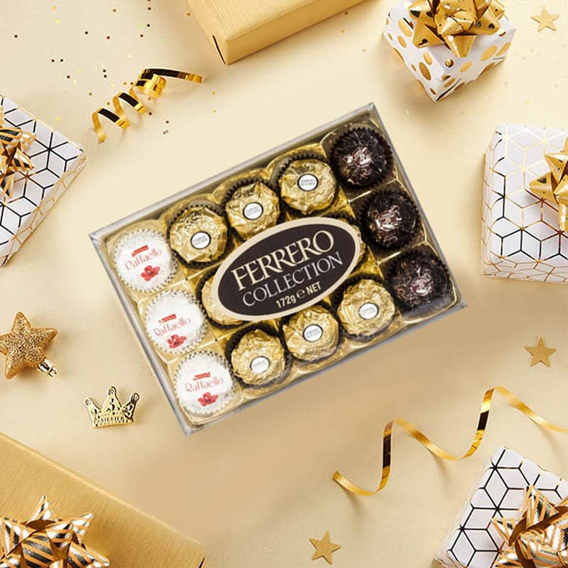 费列罗 臻品巧克力礼盒 3口味 172g一盒（15粒）加两盒黑莎（14粒）99.9元 34.93