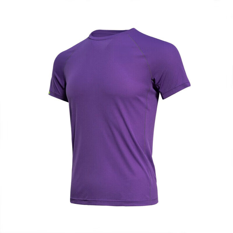 铭汇通 轻G体育定格圆领轻G体育 定格圆领跑步运动短袖训练轻薄 紫色 XL 66.01元