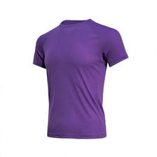 铭汇通 轻G体育定格圆领轻G体育 定格圆领跑步运动短袖训练轻薄 紫色 XL 66.0