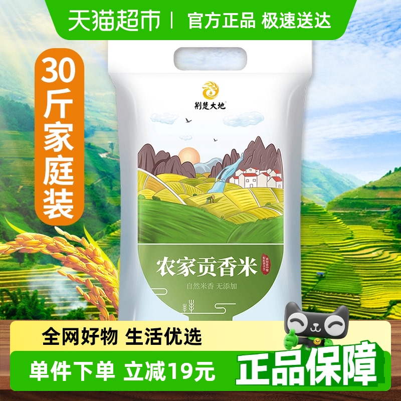荆楚大地 农家贡香米 15kg 72.1元
