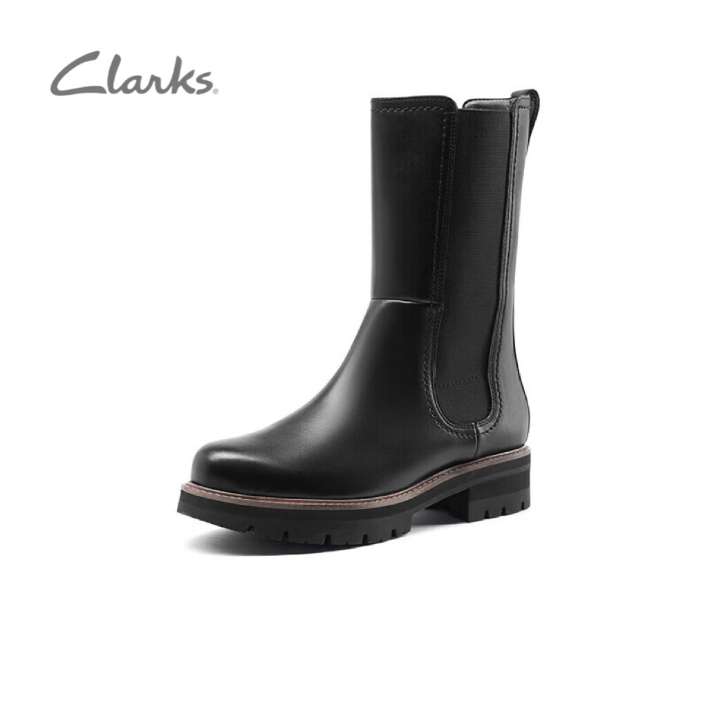 Clarks 其乐 女士复古潮流烟筒靴 261641864 ￥335.1