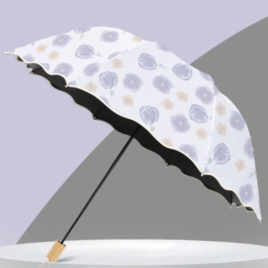 公主风雨伞女晴雨两用折叠防晒伞遮阳防紫外线结实耐用手动太阳伞 37.12元