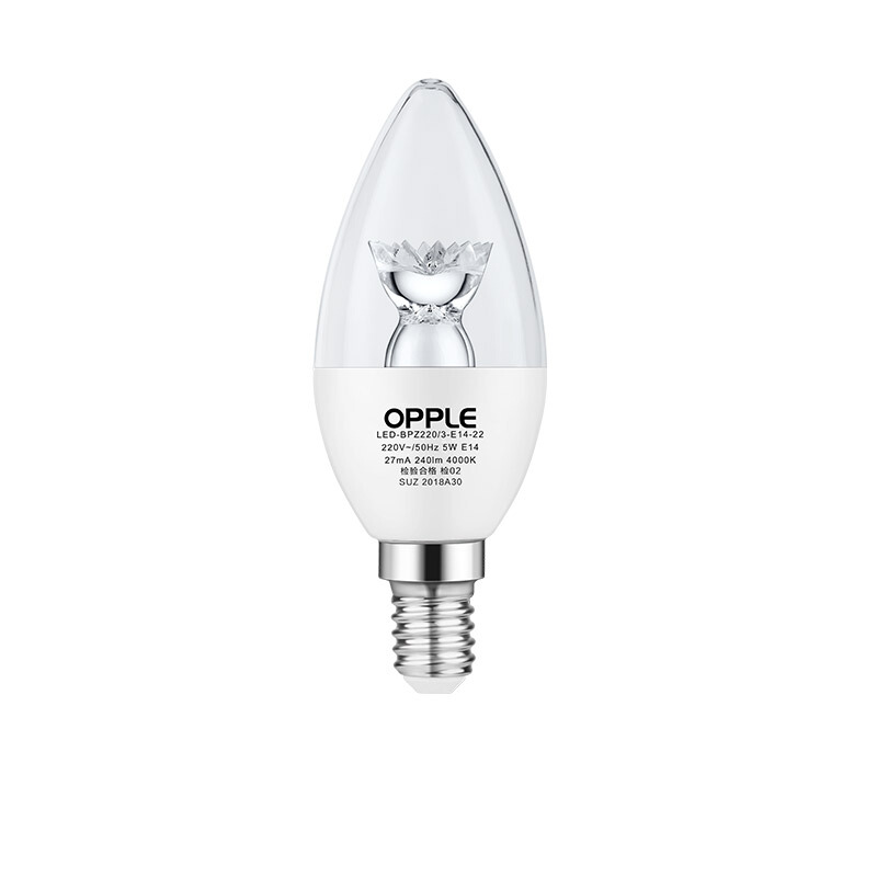 OPPLE 欧普照明 小螺口水晶灯泡 白色 暖白光 单只装 9.36元