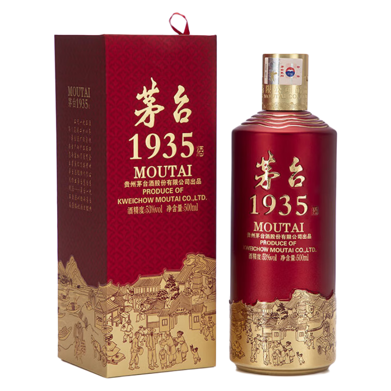 茅台（MOUTAI）股份公司 1935 53度 500mL 1瓶 708元（需领券）