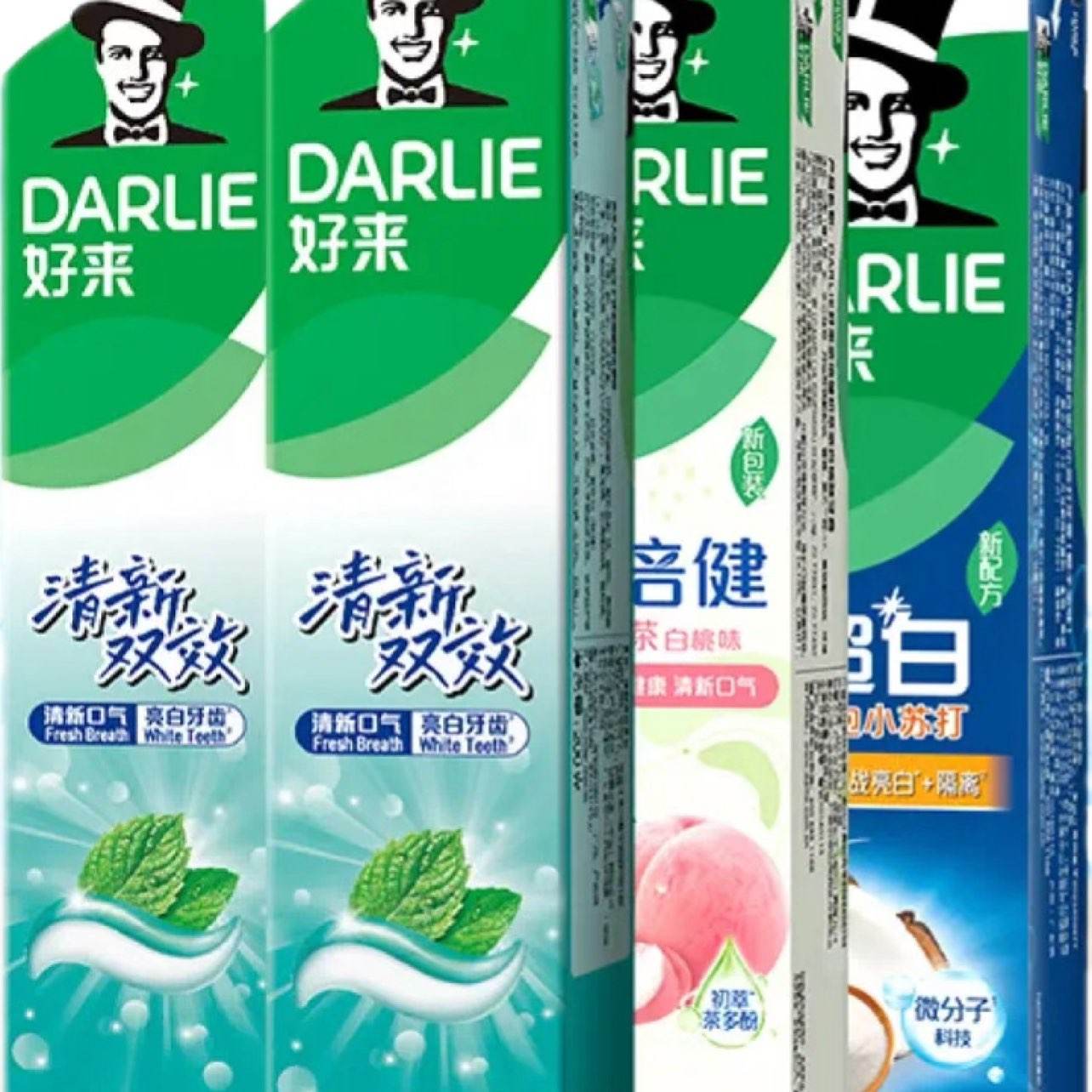 DARLIE 好来 黑人牙膏 双效白桃苏打 650g 31.9元包邮（需领券）