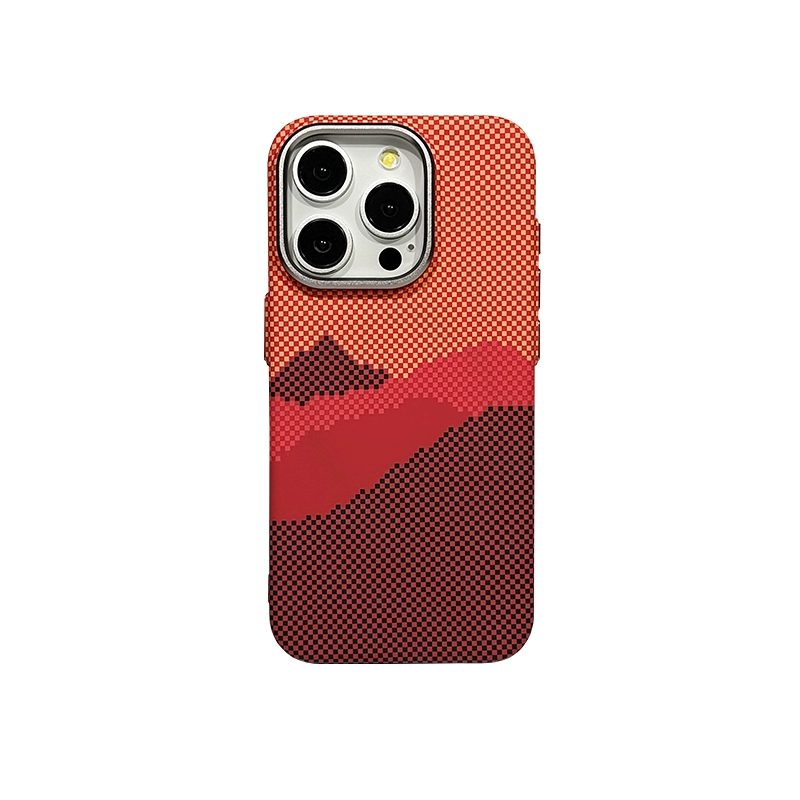橙奇奇 DAPAZZI纹山格iPhone15Pro手机壳13promax/14肤感保护壳山与星河12磁吸凯拉