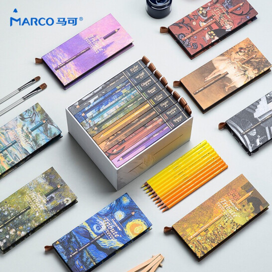 MARCO 马可 Tribute大师系列 80色彩色铅笔 定制珍藏版礼盒 3300-80CB 新低176.85元