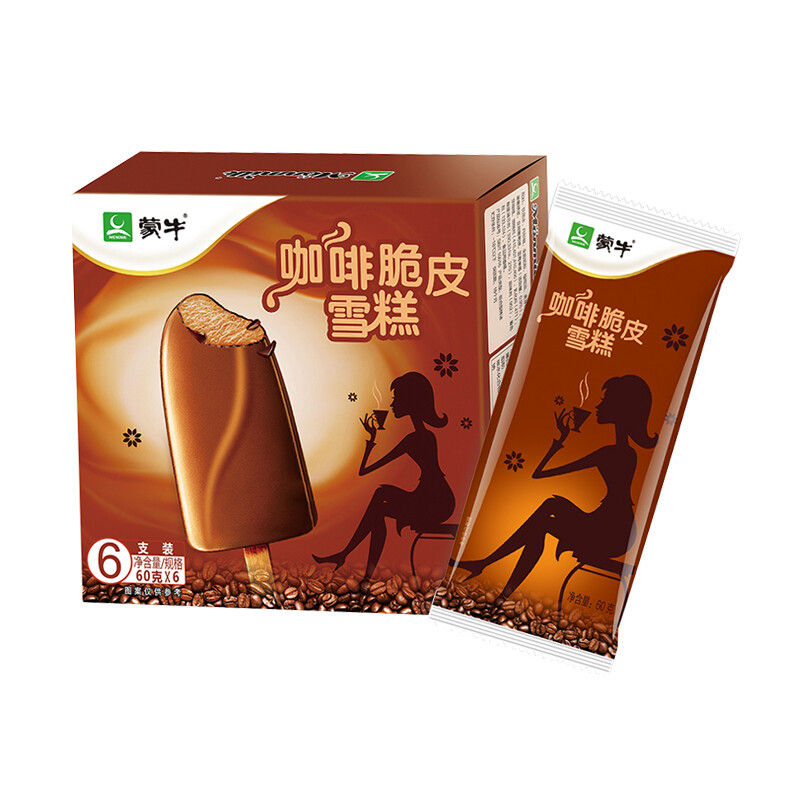 MENGNIU 蒙牛 咖啡脆皮口味雪糕60g*6支/盒 6.95元