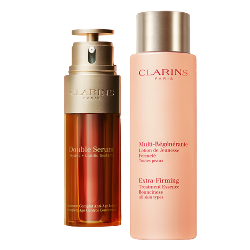 CLARINS 娇韵诗 双萃精华50ml弹簧爽肤水200ml套装保湿滋润抗皱 1560元