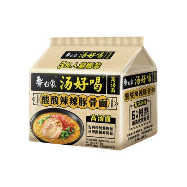 BAIXIANG 白象 酸辣豚骨汤面 5包 7.16元（需用券）