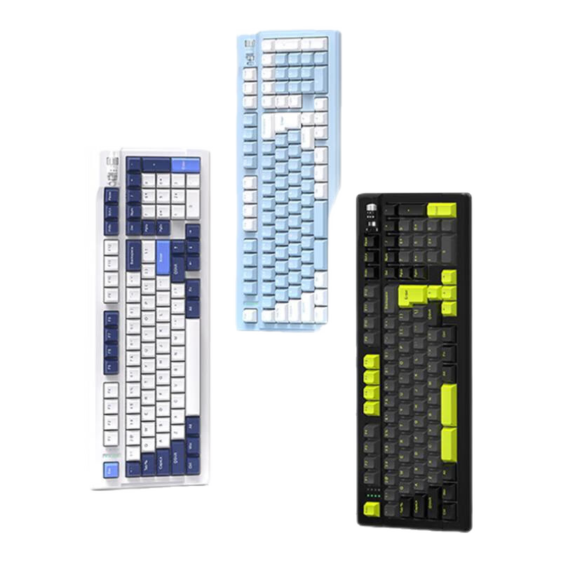 EWEADN 前行者 X99玉龙 三模机械键盘 月陶白 礼物轴 RGB 一字空格版 229元包邮