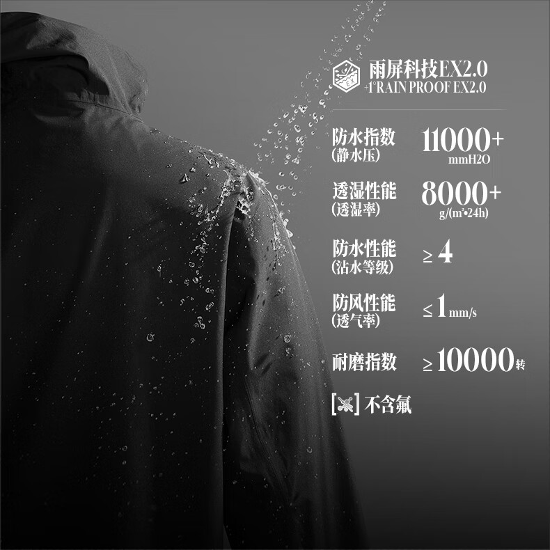 361° 361 Degrees 361°愈山甲软壳冲锋衣男女运动夹克632533601-4 173.99元