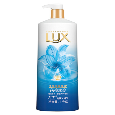 LUX 力士 爽肤香氛沐浴乳 闪亮冰爽 400g 19.9元（需用券）