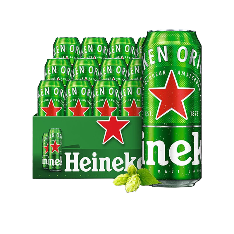 Heineken 喜力 黄啤整箱 500mL 12罐 64元（需用券）