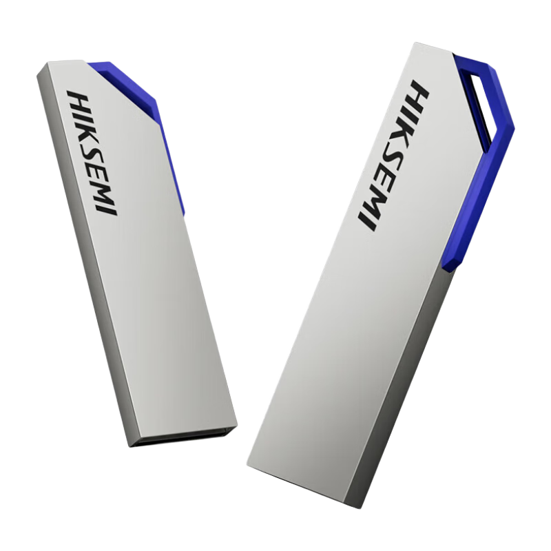 plus会员、概率劵：海康威视 64GB USB3.2 金属U盘S303银色 一体封装防尘防水 24.9