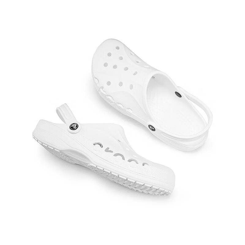 crocs 卡骆驰 洞洞鞋贝雅男鞋女鞋轻便耐磨一脚蹬拖鞋休闲鞋|10126 白 162.4元