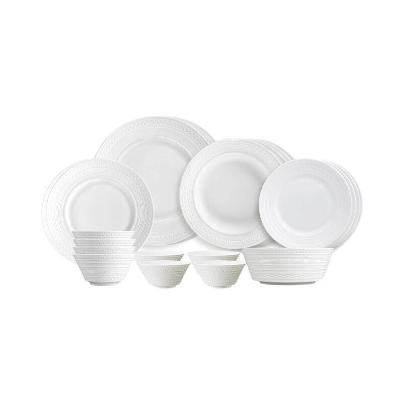 WEDGWOOD 意大利浮雕系列 5C104021PCS 骨瓷餐具套装 21件套 3733元（需用券）