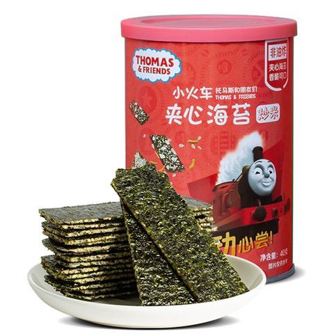 概率券：THOMAS & FRIENDS 托马斯和朋友 婴幼儿夹心海苔 炒米味 40g 4.84元