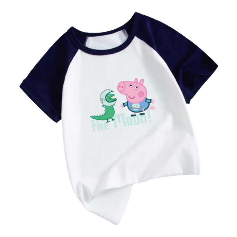 PLUS会员：Peppa Pig 小猪佩奇 儿童短袖T恤 *2件 25.2元 包邮（折12.6元/件）