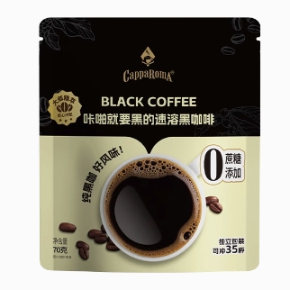 CAPPAROMA 冷萃美式黑咖啡 35包 19.9元包邮（需用券）
