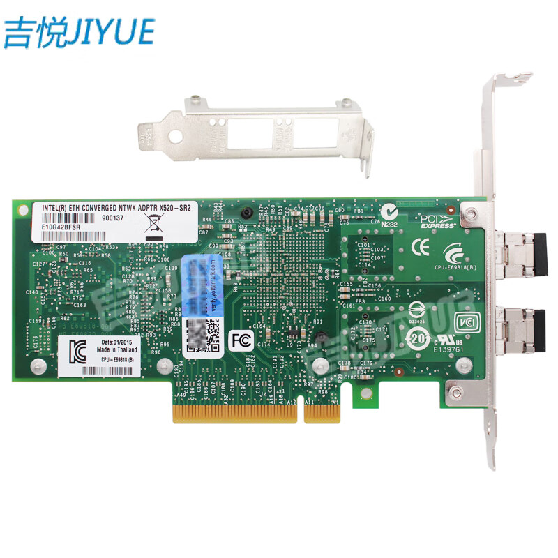 吉悦（JIYUE） X520SR2万兆网卡E10G42BFSR双口10G光纤PCI-E原装 E10G42BFSRBLK 2770元