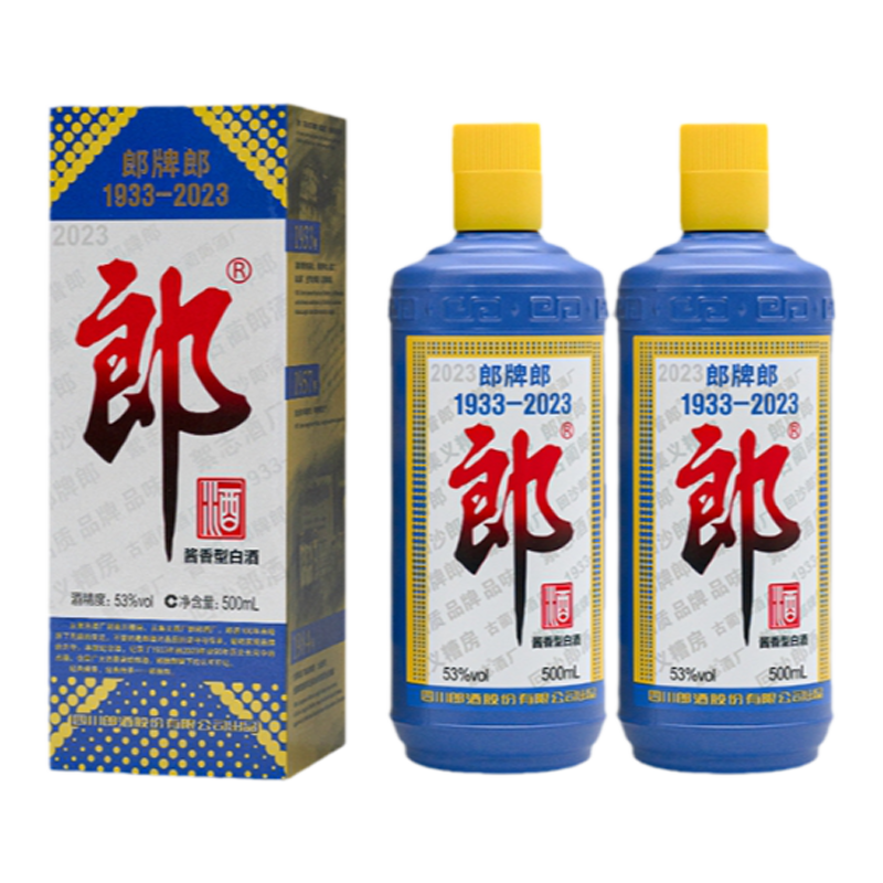 LANGJIU 郎酒 郎牌郎酒2023特别版53度500mL +蓝顺 280ml ￥190.5