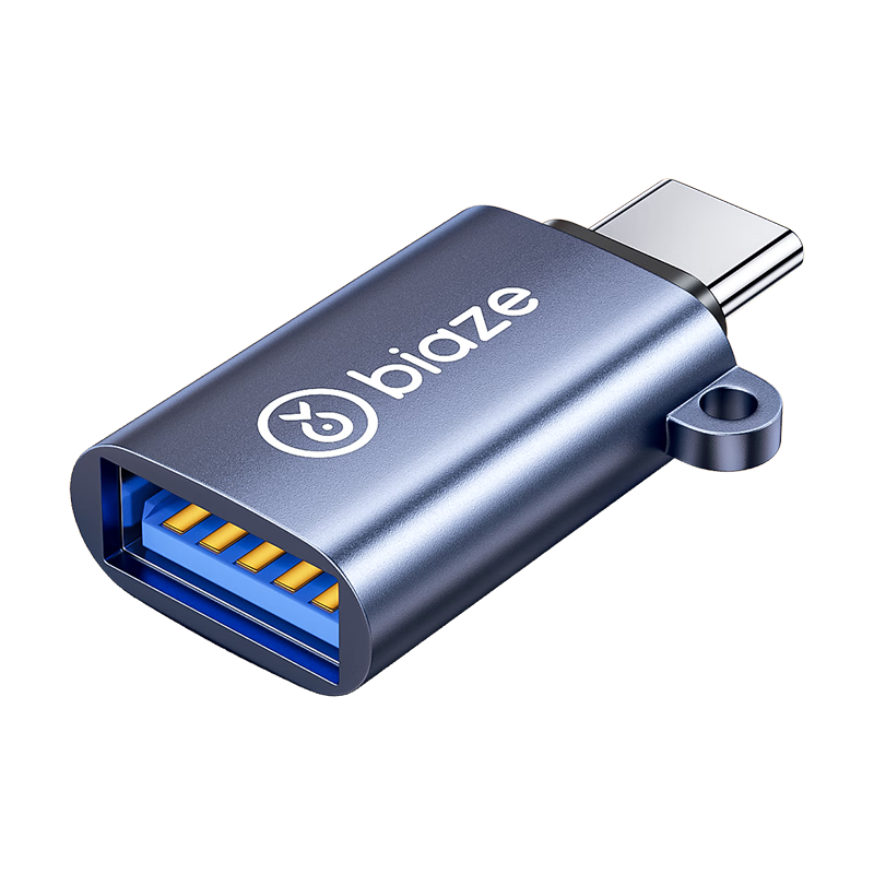 PLUS会员：Biaze 毕亚兹 A24 Type-C转USB3.0 接口转换器 4.51元