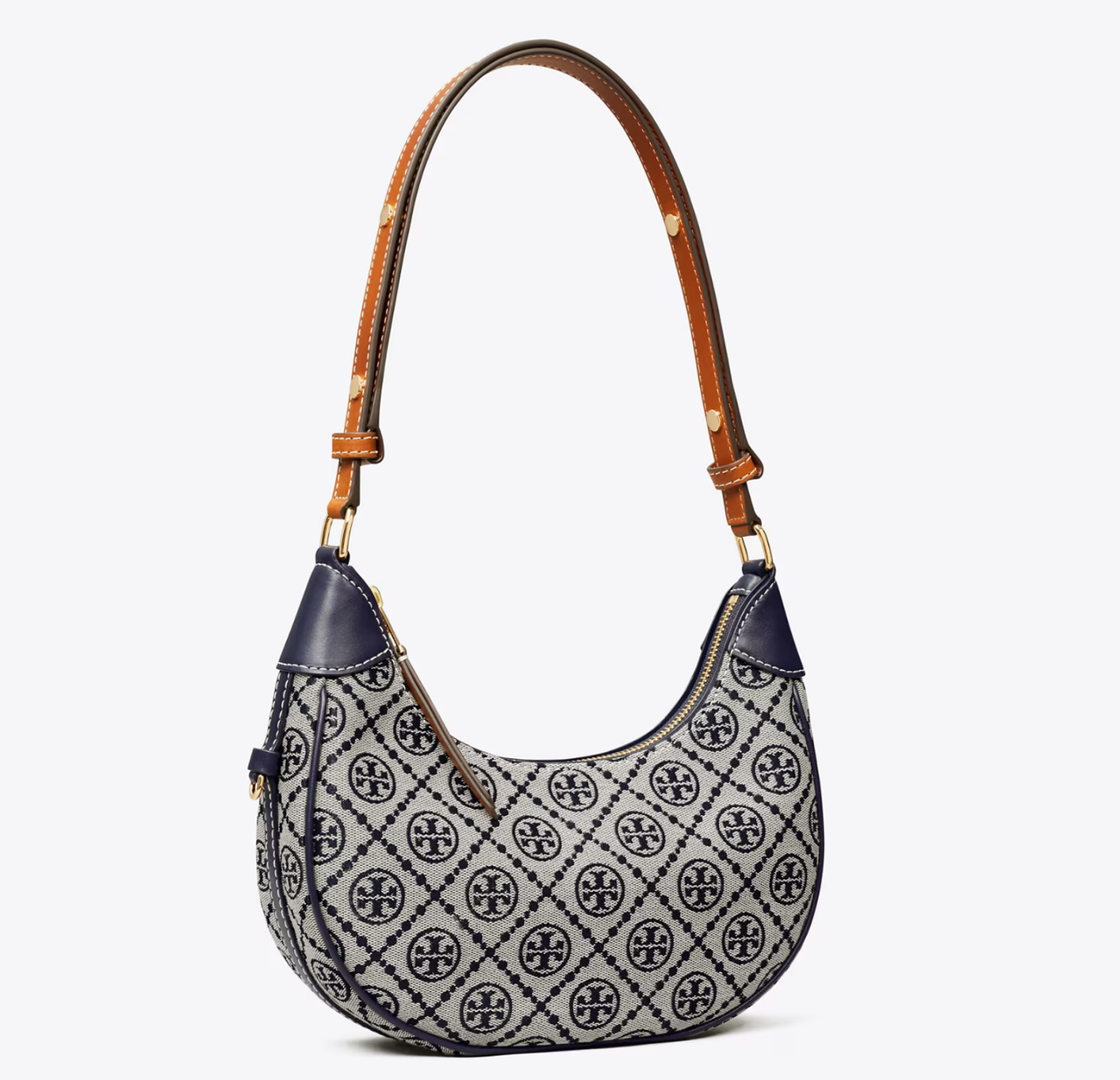 Tory Burch 汤丽柏琦 T Monogram Crescent 单肩包 $428（约3051元）