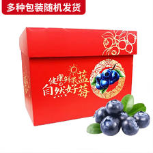 京鲜生 云南蓝莓 巨无霸22mm+ 12盒礼盒装 约125g/盒 新鲜水果礼盒 169元包邮