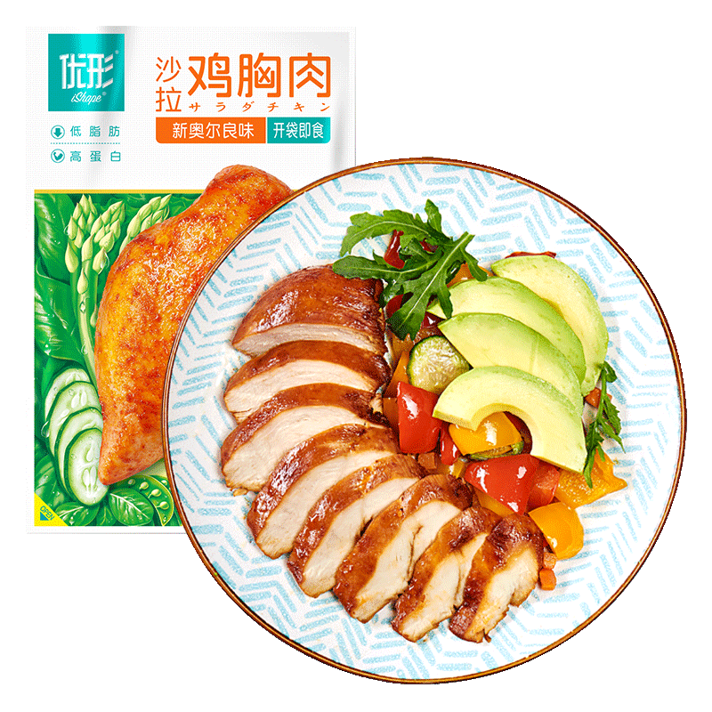 优形 新奥尔良味沙拉鸡胸肉 100g*5袋 冷藏 38.9元