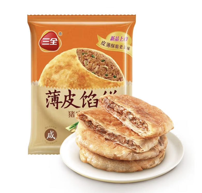 三全 猪肉大葱馅饼300g（任选11件） 4.45元（需用券）