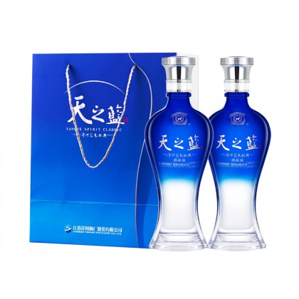 YANGHE 洋河 天之蓝 42度 520mL 2瓶 买二送礼袋 526.1元（需用券）