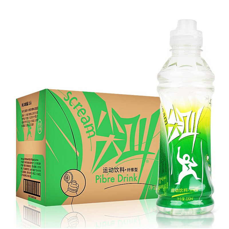 农夫山泉 NONGFU SPRING 尖叫电解质功能运动饮料 纤维型550ml*15瓶 整箱装 46.6元